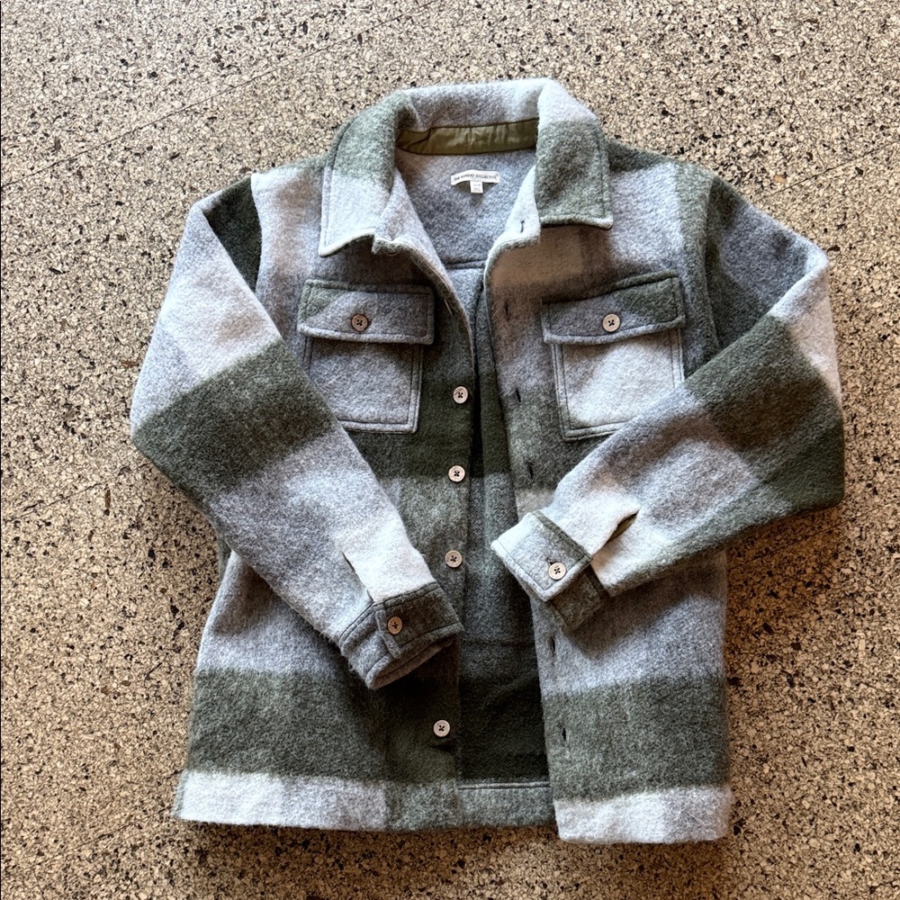 The Sunday Collective Virgin Wool Plaid Overshirt